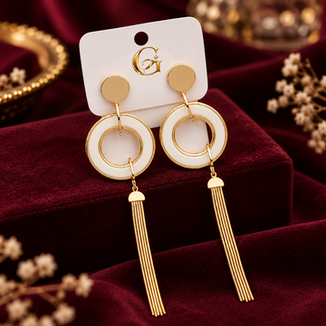 Elaris Gold Tassel Drop Earrings
