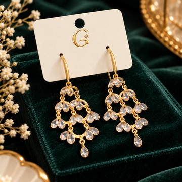 Lunelle Crystal Chandelier Earrings